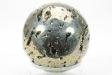 Polished Pyrite Sphere - Peru #228361-1